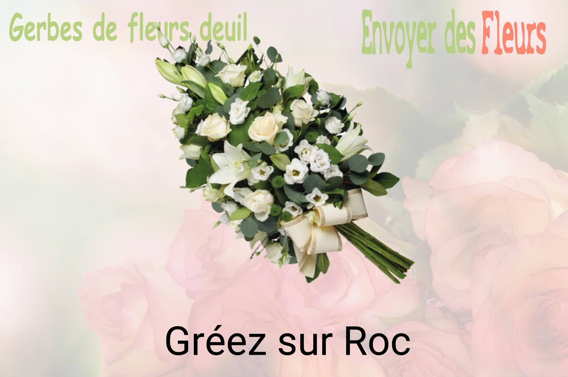 Gerbe de fleurs de deuil livrée à Gréez-sur-Roc